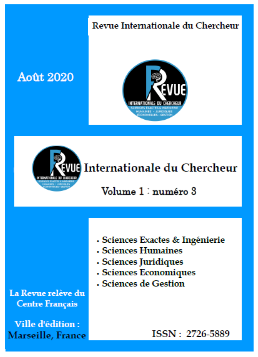Revue Internationale du Chercheur - Août 2020